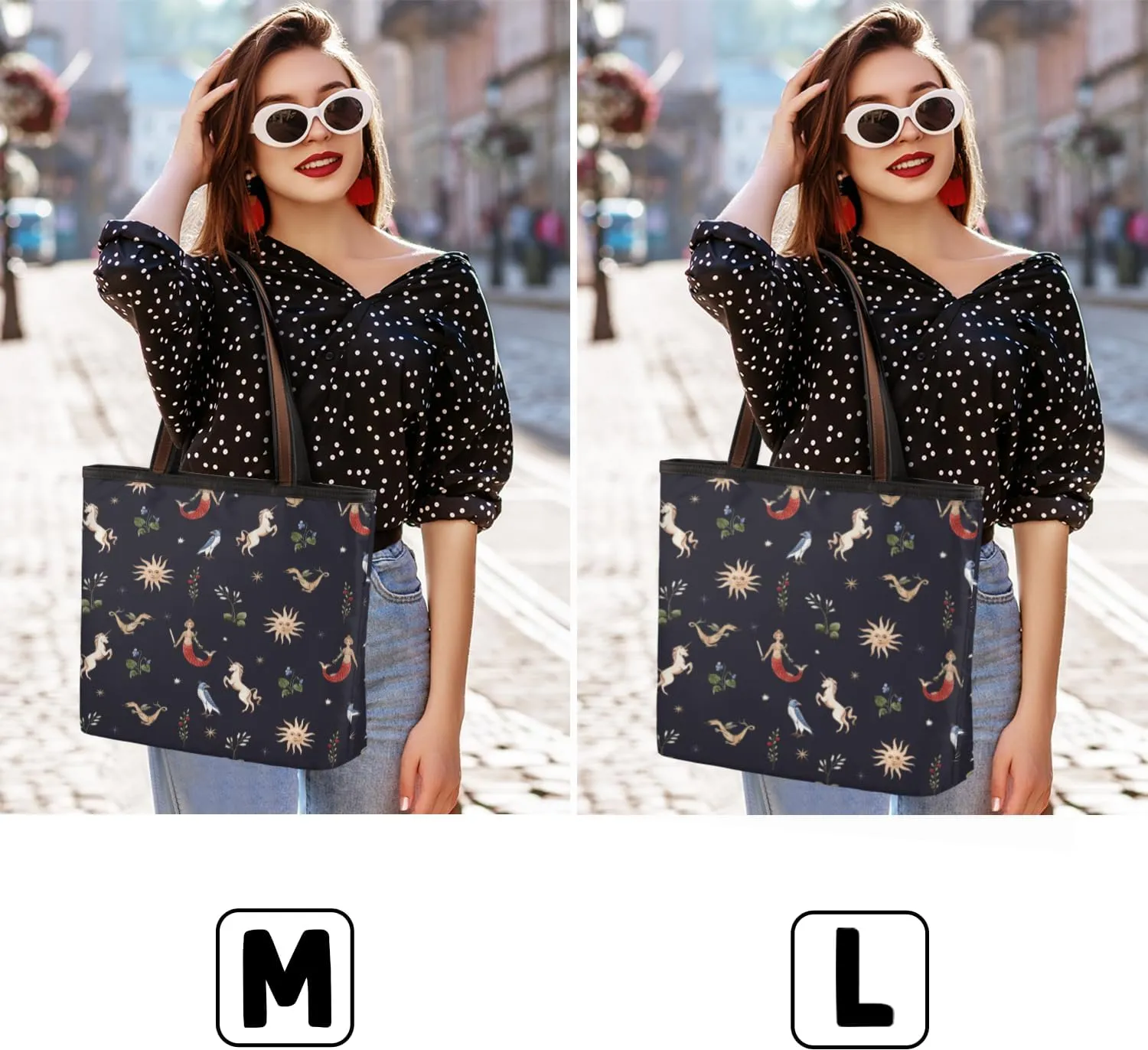 Tote Bag for Women with Zipper Large Capacity Top Handle Casual Shoulder Bag Handbag Reusable Shopping