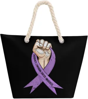Tote Bag Large Handles Beach Bag with Zipper for Shopping Groceries Travel Outdoors Swim Pool Bag