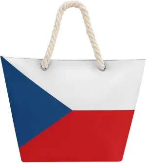 Tote Bag Large Handles Beach Bag with Zipper for Shopping Groceries Travel Outdoors Swim Pool Bag