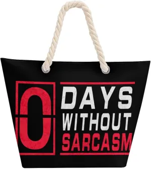Tote Bag Large Handles Beach Bag with Zipper for Shopping Groceries Travel Outdoors Swim Pool Bag