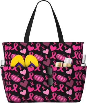 Tote Bag With 8 Storage Pockets Top Zip Shoulder Bag Handbag For Travel Work Women