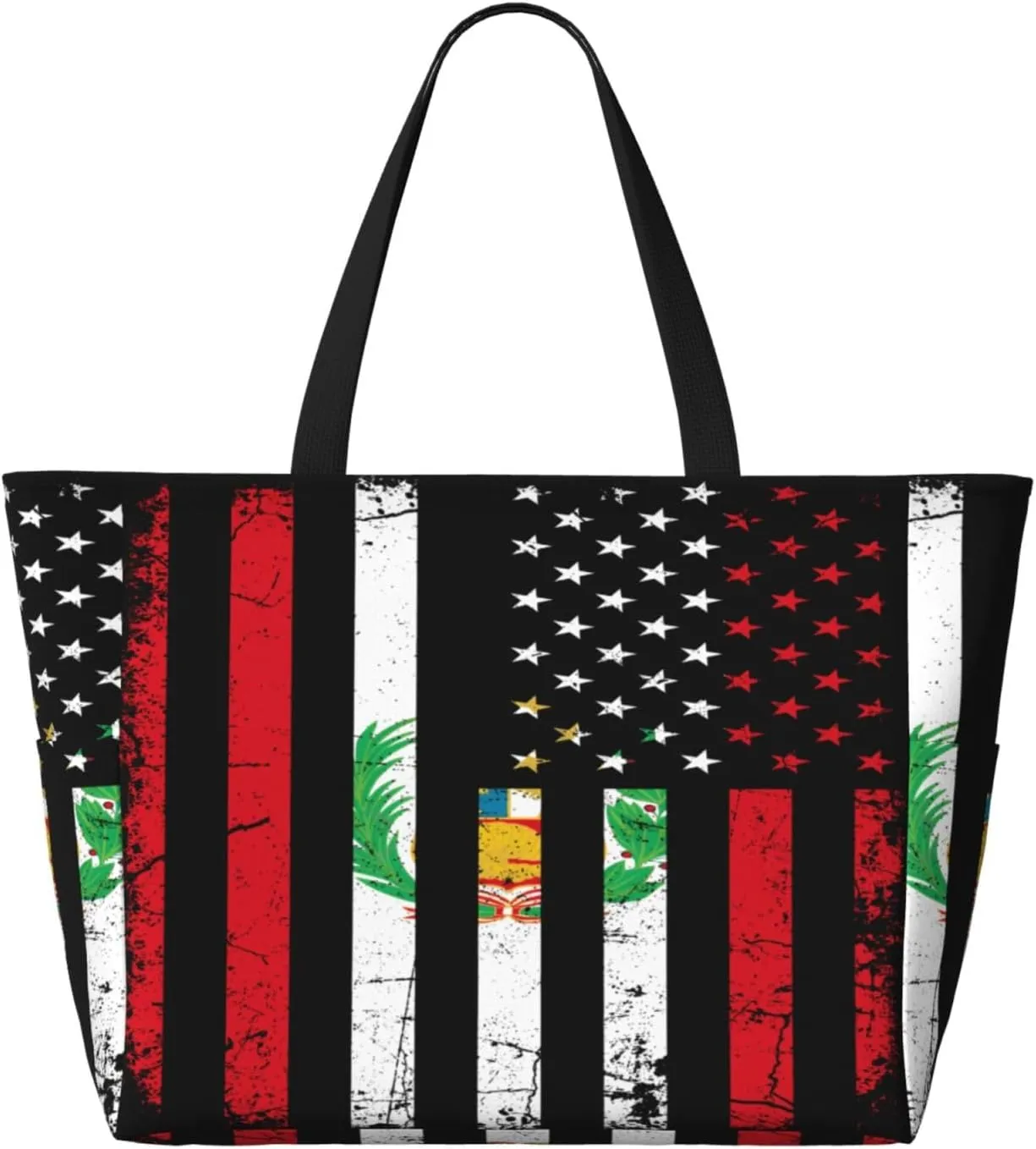 Tote Bag With 8 Storage Pockets Top Zip Shoulder Bag Handbag For Travel Work Women