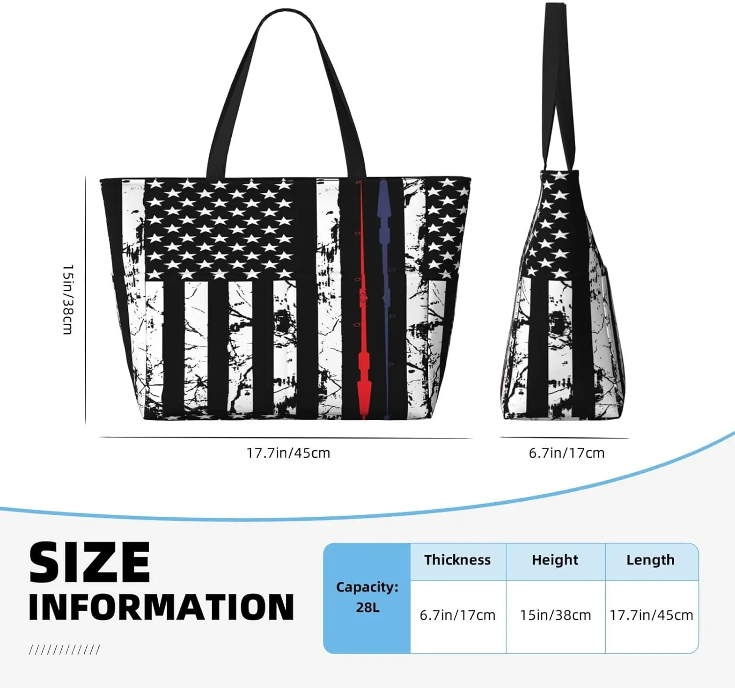 Tote Bag With 8 Storage Pockets Top Zip Shoulder Bag Handbag For Travel Work Women