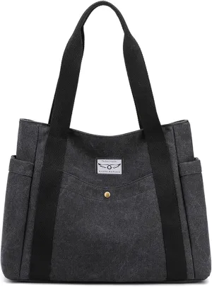 Tote Bags for Women Canvas Tote Purses Shoulder Bag Medium Handbag Top Handle Work Bags