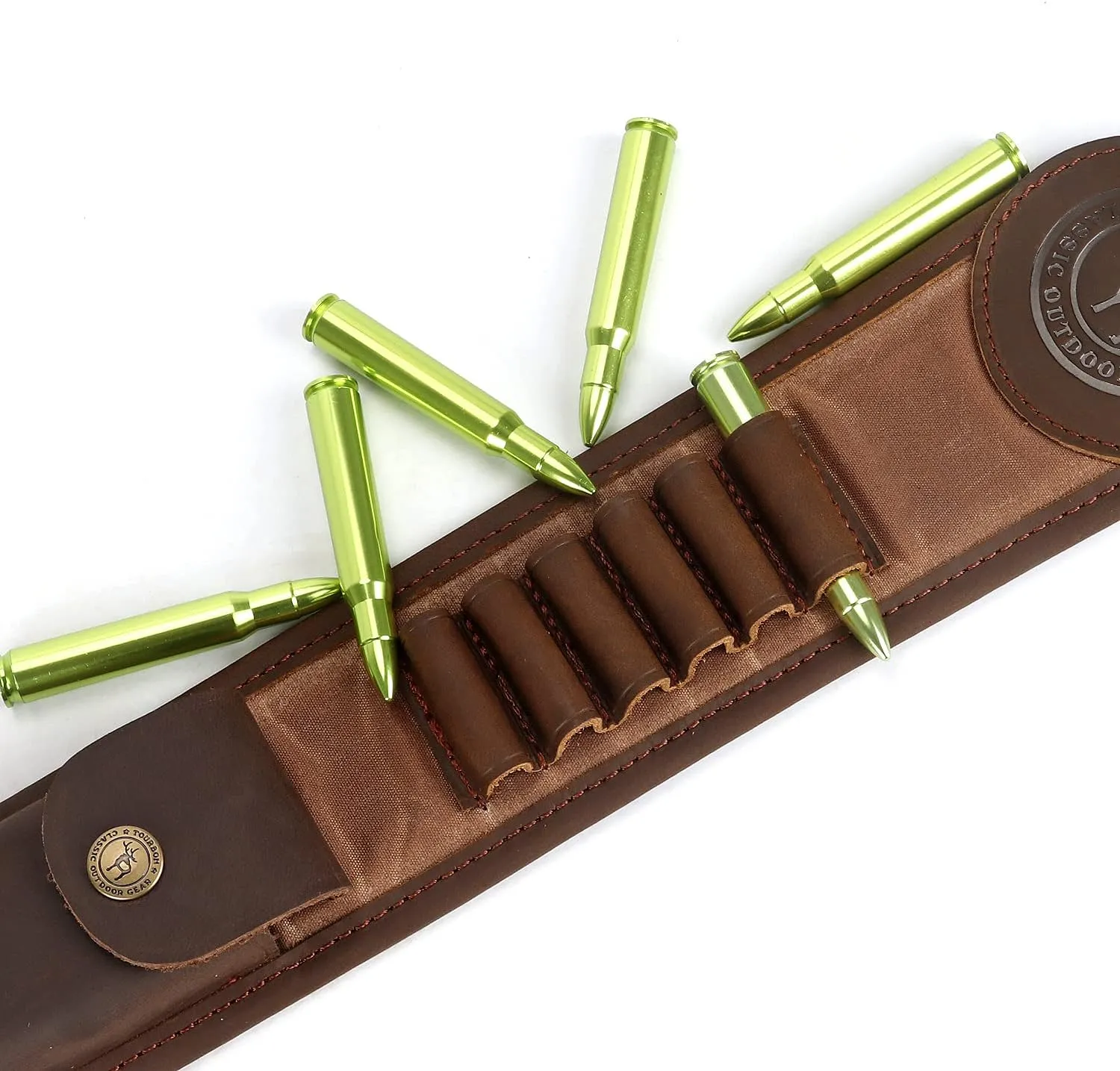 TOURBON Gun Sling Rifle Strap with Shell Holder for .30-06 .30-30 .45-70 .233