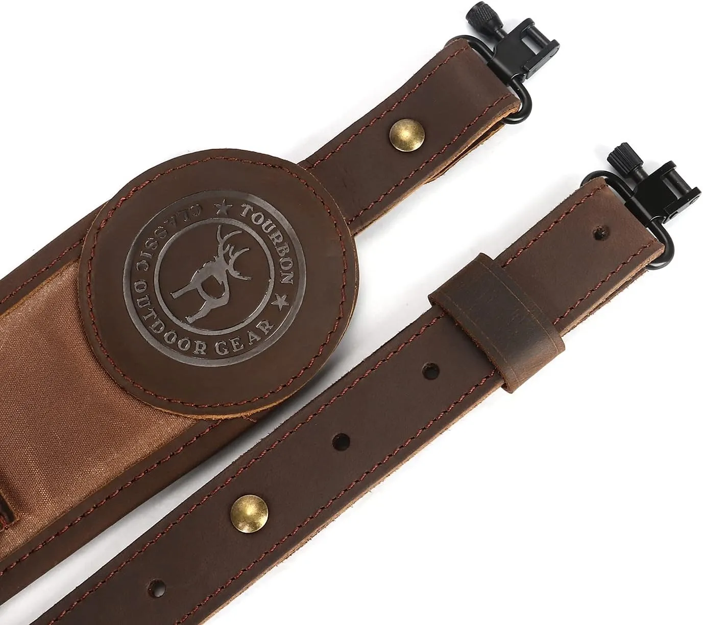 TOURBON Gun Sling Rifle Strap with Shell Holder for .30-06 .30-30 .45-70 .233