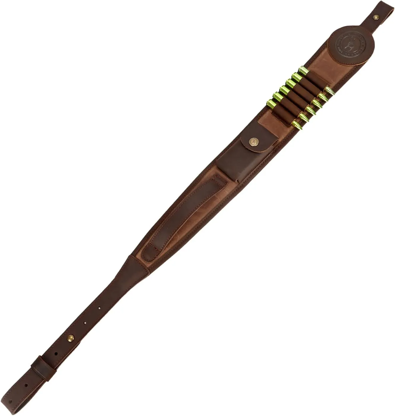 TOURBON Gun Sling Rifle Strap with Shell Holder for .30-06 .30-30 .45-70 .233