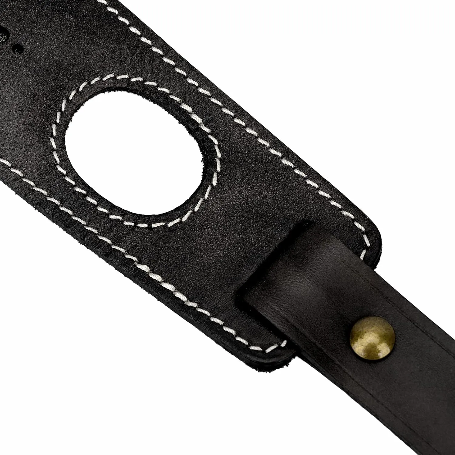 TOURBON Vintage Leather Ammo Holder Rifle Sling Adjustable Hunting Gun Strap with Swivels