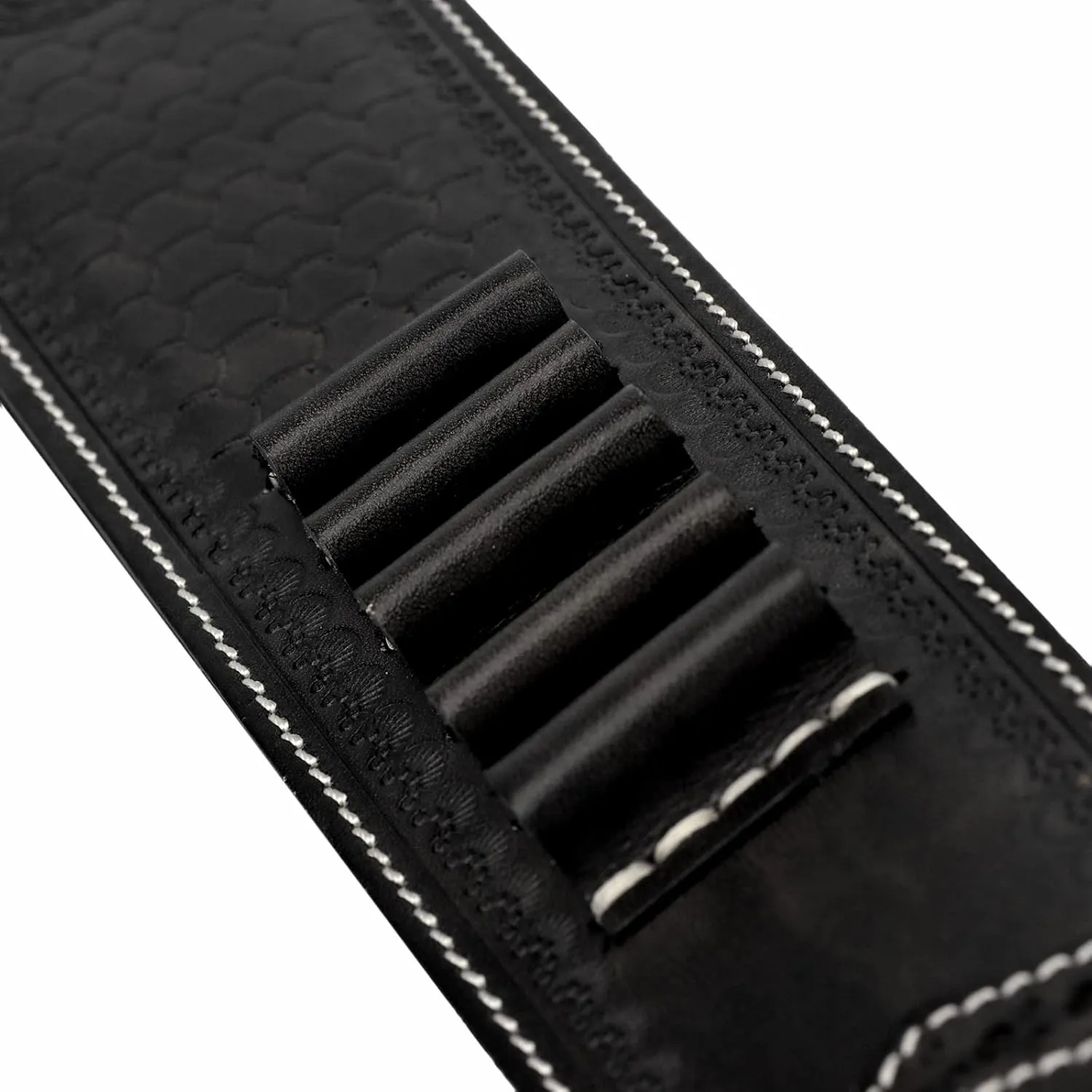 TOURBON Vintage Leather Ammo Holder Rifle Sling Adjustable Hunting Gun Strap with Swivels