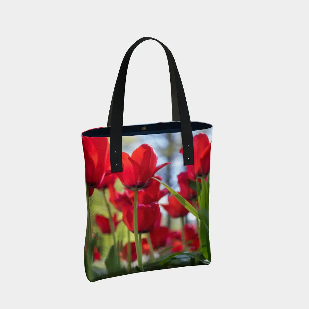 Tulip Meadow Luxury Tote