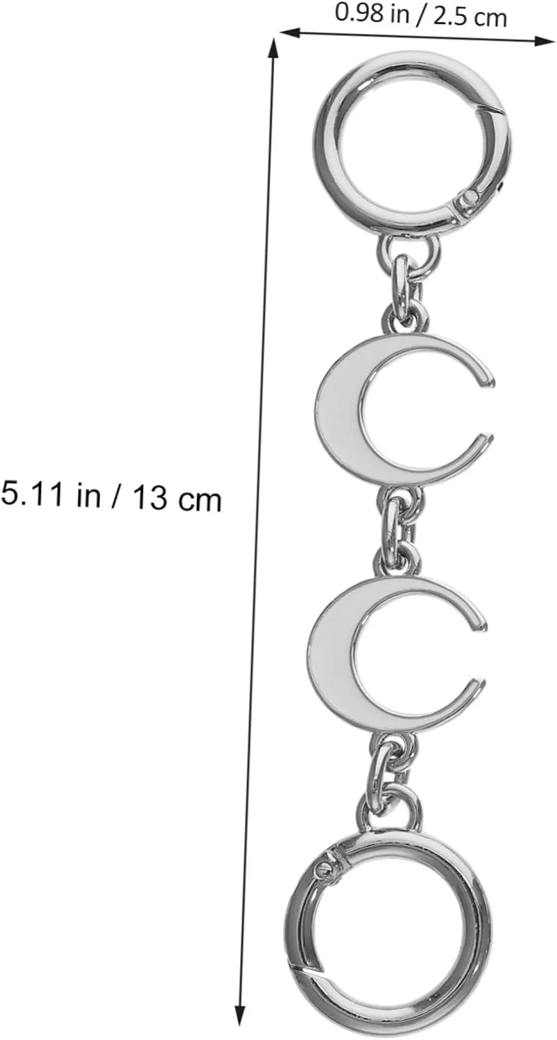 ULDIGI 4Pcs Bag Chain Extender Purse Strap Extender Accessory for Handbags Bags and Purses Versatile Bag Extender Chain for Enhanced Style and Functionality