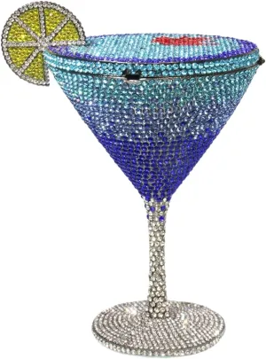 UMREN Cocktail Goblet Rhinestone Clutch for Women Unique Crystal Evening Bag Diamond Purse Wedding Party Prom Handbag