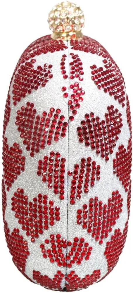 UMREN Women Glitter Clutch Purses Rhinestone Evening Bag Elegant Formal Handbag Crystal Crossboby Bag for Wedding Party
