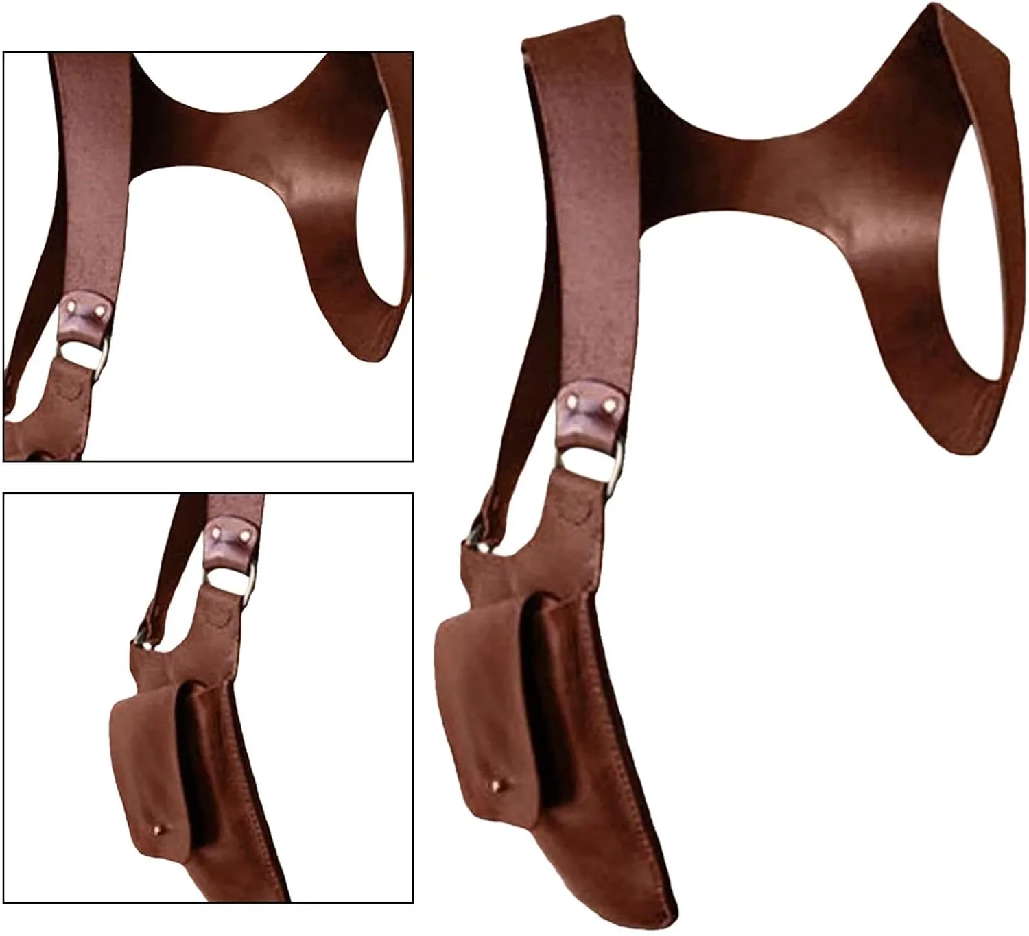 Underarm Shoulder Bag for Mobile Device and Wallet Concealed Pack for Events