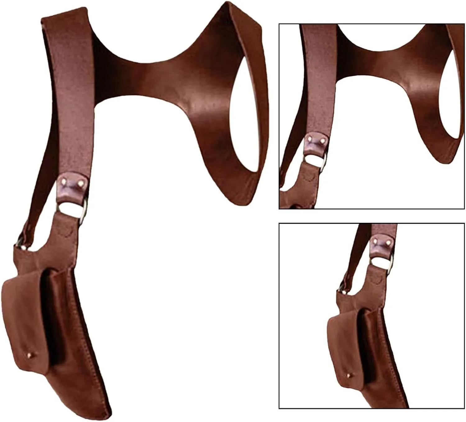 Underarm Shoulder Bag for Mobile Device and Wallet Concealed Pack for Events