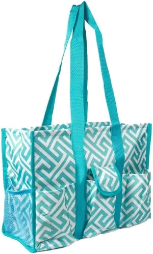 Utility Tote Bag with Zipper Top - Large Multipurpose Tote Organizer Bag