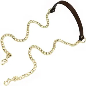 VanEnjoy 18MM Replacement Chain & Genuine Leather Shoulder Crossbody Straps for Handbags Purse Bags (Expresso, 0.70" x47"(WxL))