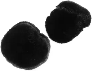 VANZACK Fur Wrist Cuff Warmer Furry Wrist Cuff for Women Comfortable Acrylic Fiber Gloves