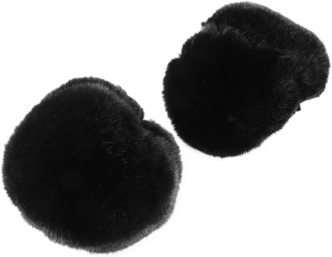 VANZACK Fur Wrist Cuff Warmer Furry Wrist Cuff for Women Comfortable Acrylic Fiber Gloves