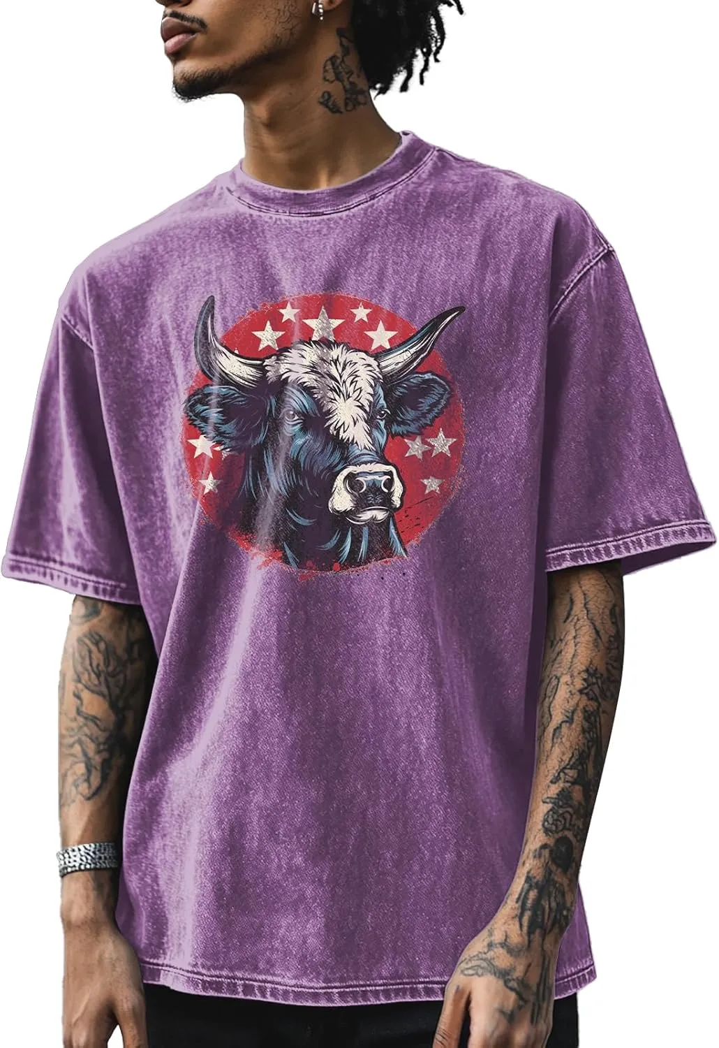 Vintage Graphic Printed T-Shirts for Men Casual Cotton Tees Comfy Streetwear Crewneck Short Sleeve Summer Tops