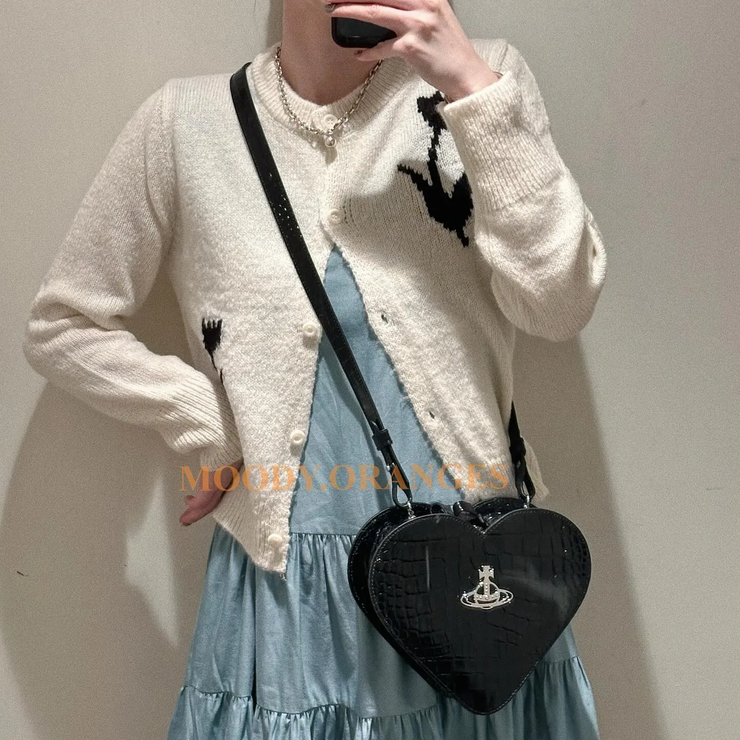 Vivienne Westwood Josephine Heart Crossbody Bag