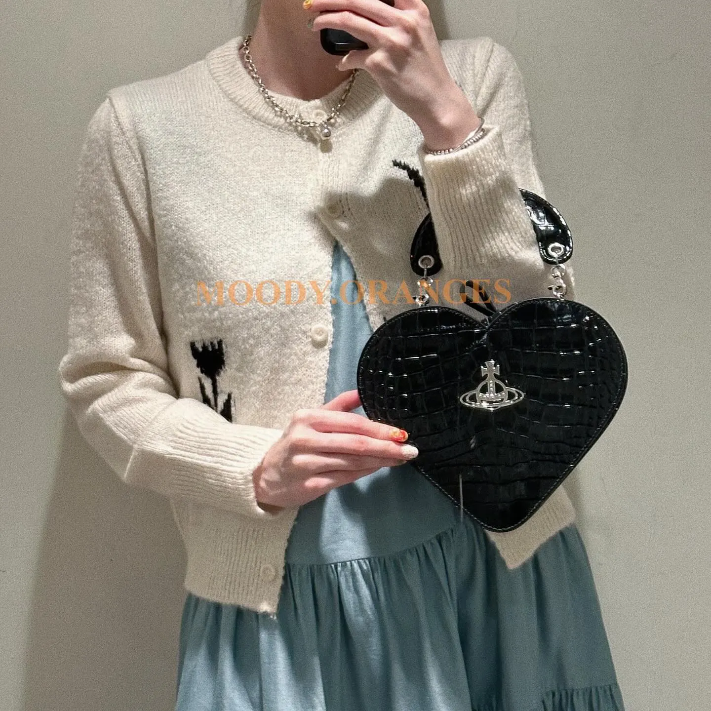 Vivienne Westwood Josephine Heart Crossbody Bag