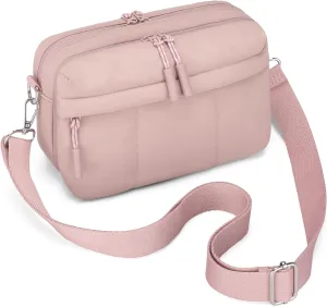 VONAL Small Crossbody Bags for Women Travel Purses Puffer Lightweight Nylon Quilted Puffy Bag Handbags with Multiple Pockets