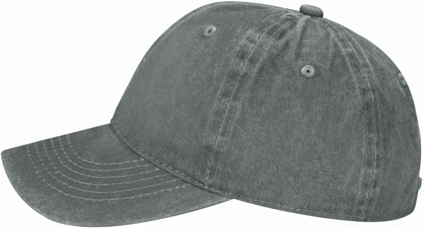 Walk with Jesus Embroidered Baseball Cap Vintage Adjustable Washed Cotton Christian Hat for Men Women,Black