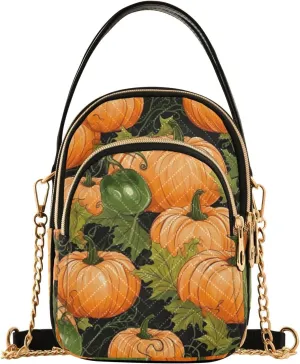 Watercolor Pumpkins Womens Shoulder Bags Crossbody, Womens Shoulder Purse, Shoulder Bag for Women