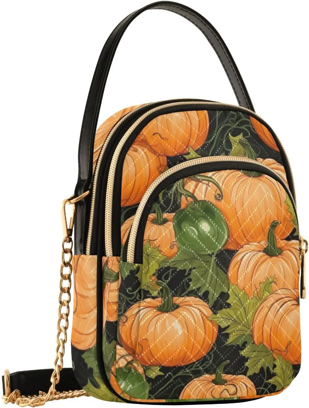 Watercolor Pumpkins Womens Shoulder Bags Crossbody, Womens Shoulder Purse, Shoulder Bag for Women