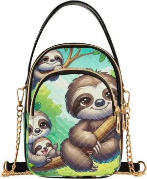 Watercolor Sea Parrot Shoulder Bags for Women Trendy Women Handbags
