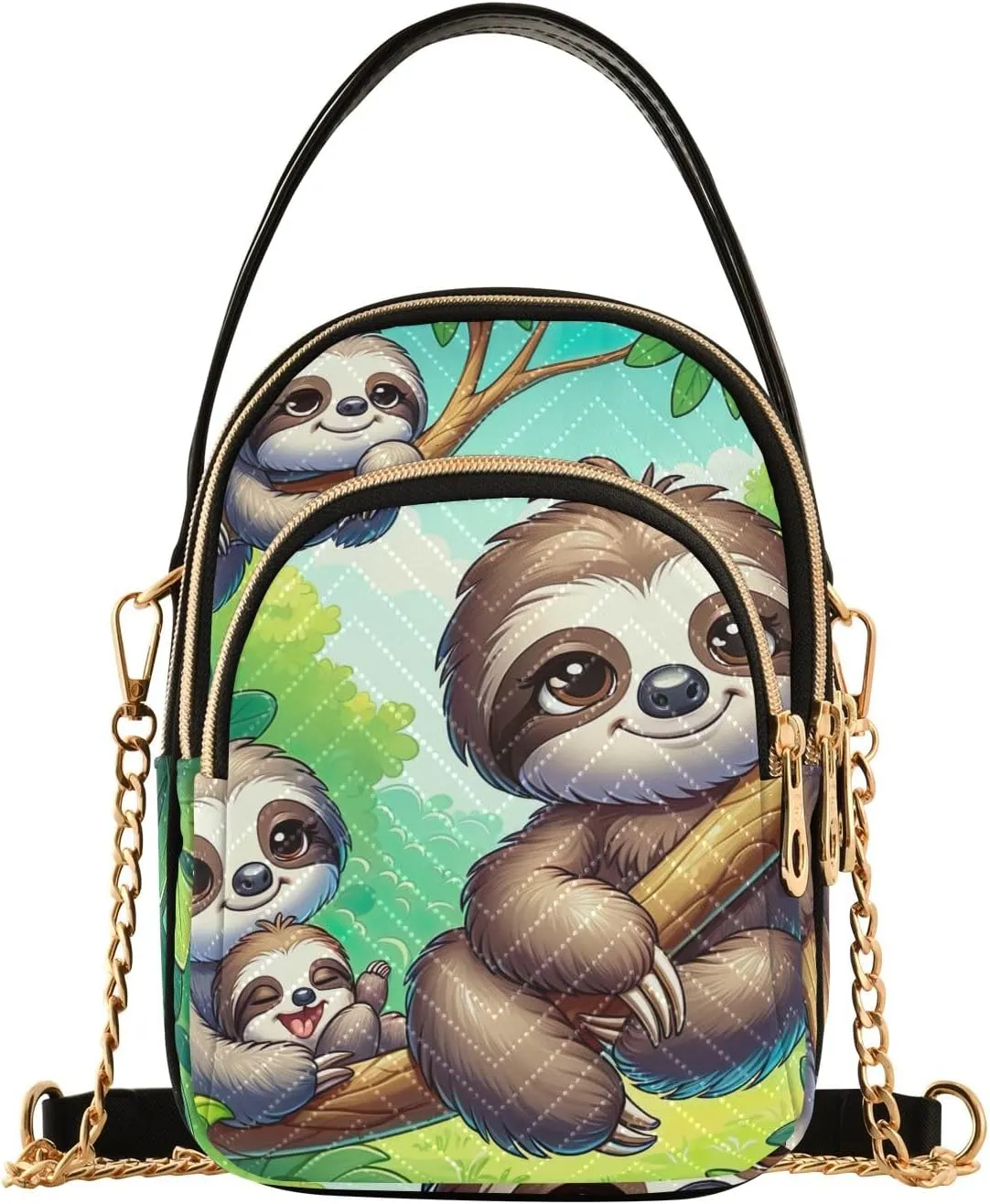Watercolor Sea Parrot Shoulder Bags for Women Trendy Women Handbags