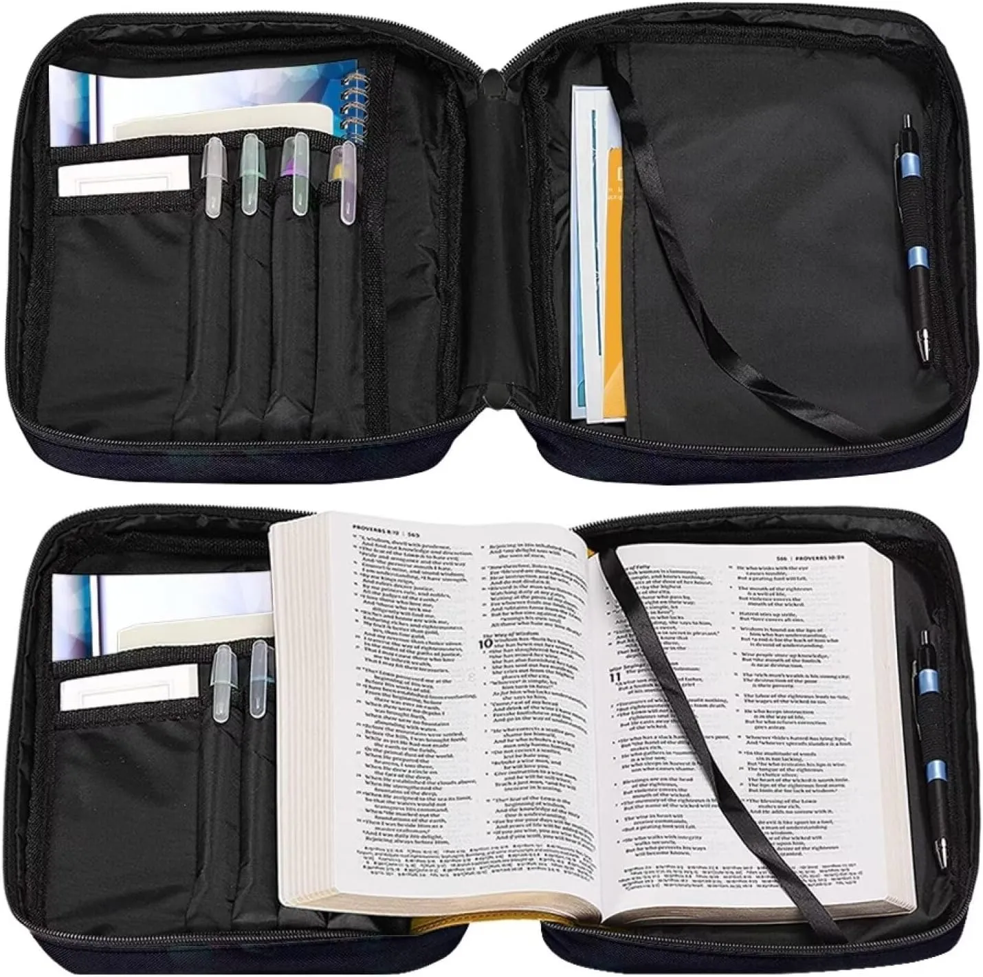 Western Bible Case Bible Covers for Women Men with Pockets Book Cover Protector Bible Accessories Kit