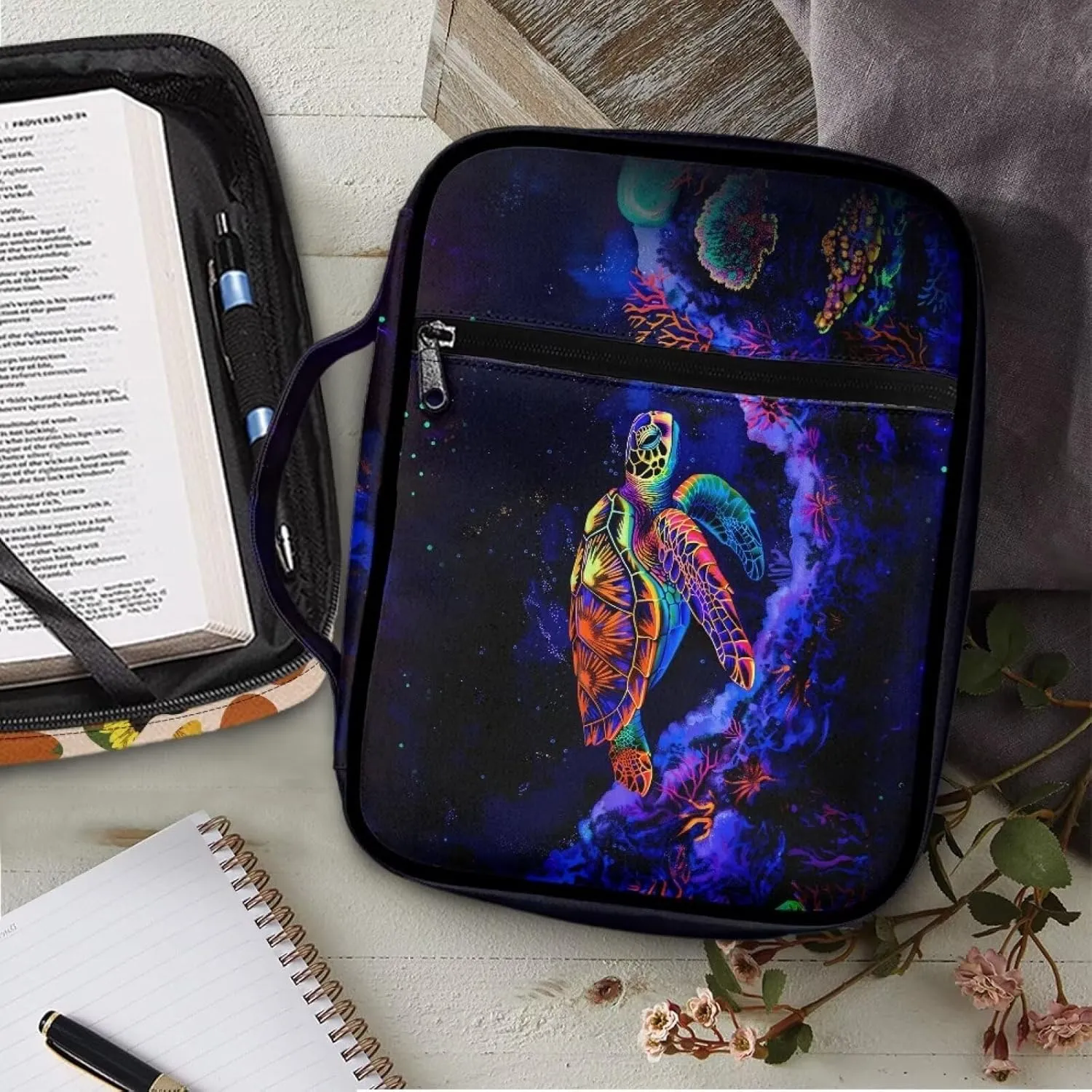 Western Bible Case Bible Covers for Women Men with Pockets Book Cover Protector Bible Accessories Kit