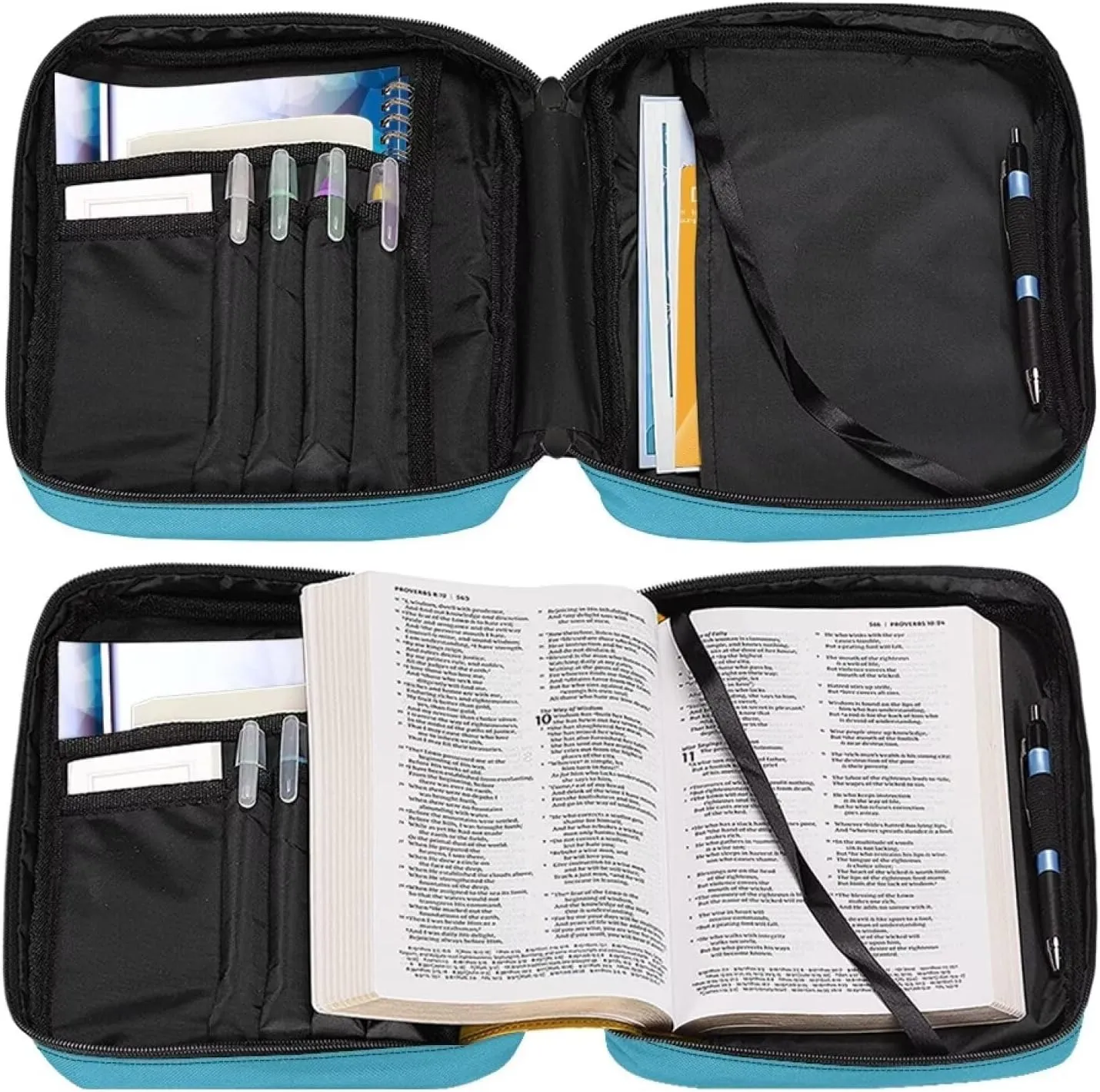 Western Bible Case Bible Covers for Women Men with Pockets Book Cover Protector Bible Accessories Kit