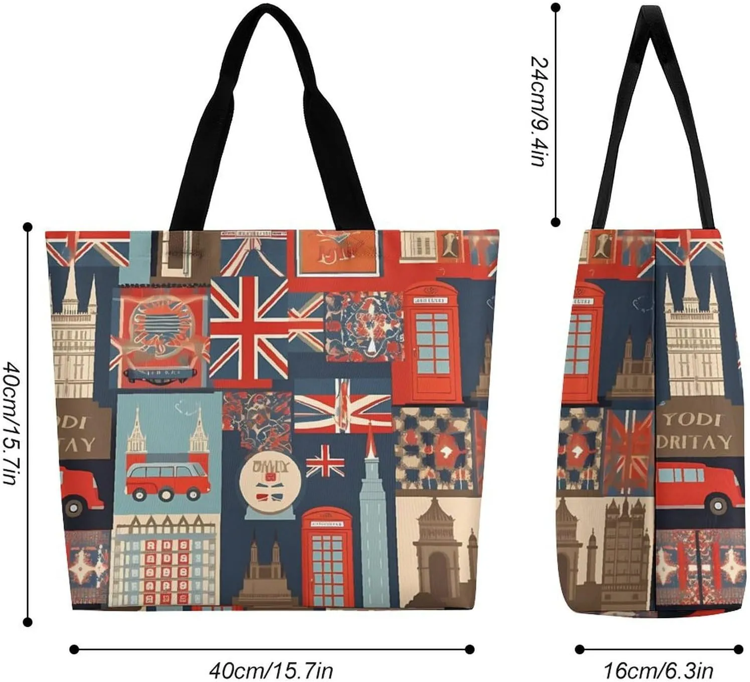 White Leaf Pattern Tote Bags, Reusable Grocery Bags, Large Shopping Bag, Beach Bag, Shoulder Bag for Women
