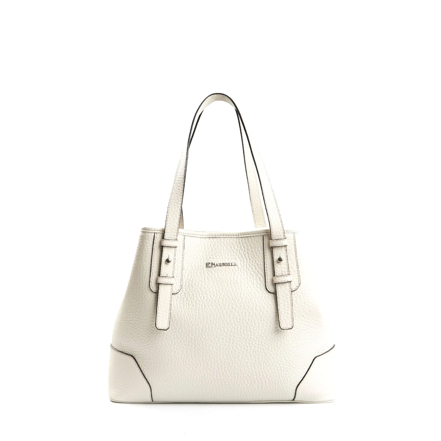 WHITE MIDI TOTE BAG