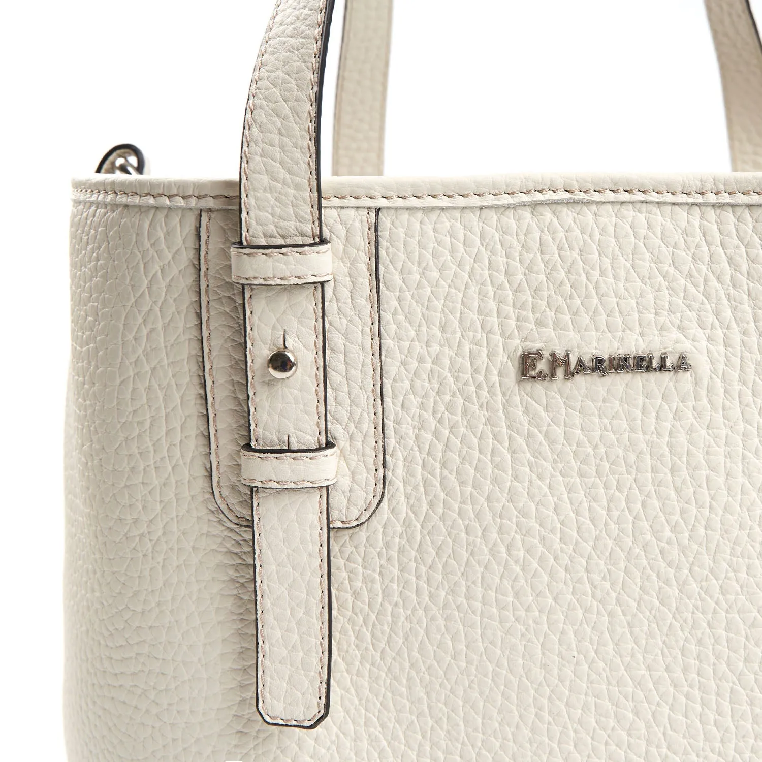 WHITE MIDI TOTE BAG