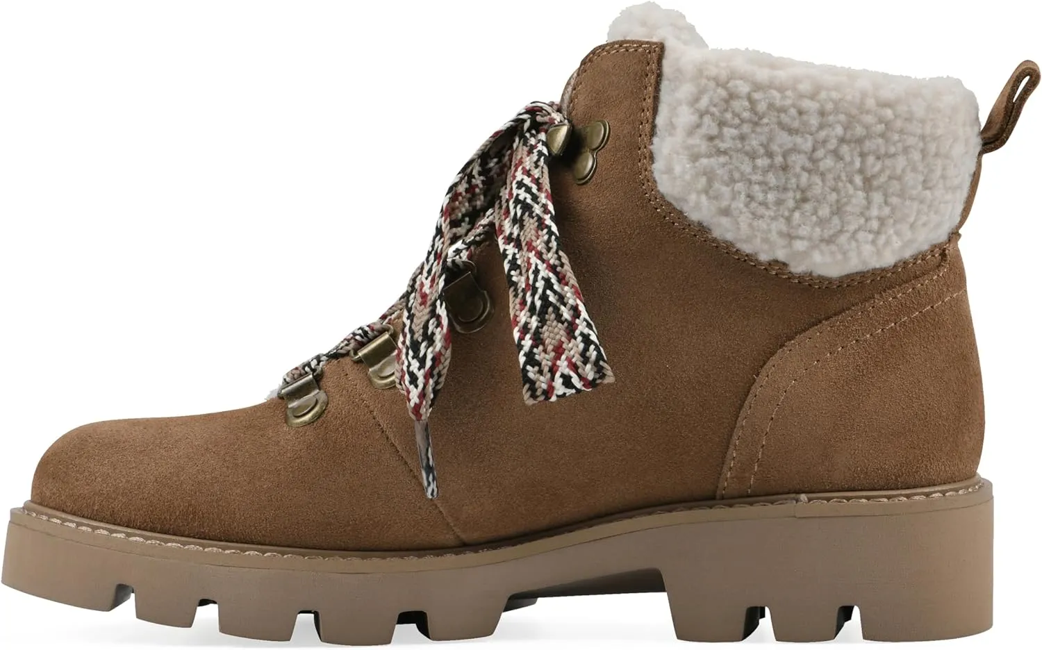 WHITE MOUNTAIN Women's Gloving Faux Fur Hiker Bootie