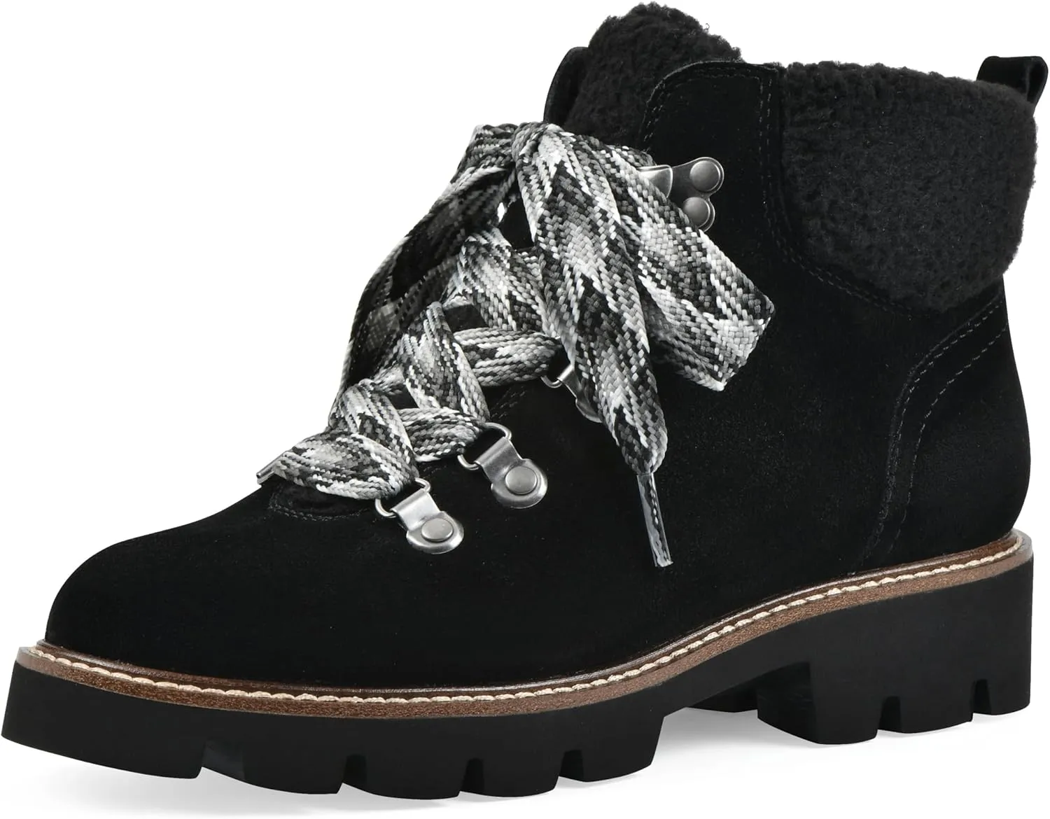 WHITE MOUNTAIN Women's Gloving Faux Fur Hiker Bootie