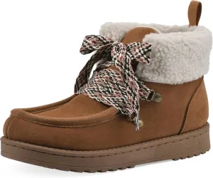 WHITE MOUNTAIN Women's Icebox Faux Fur Moc Toe Bootie