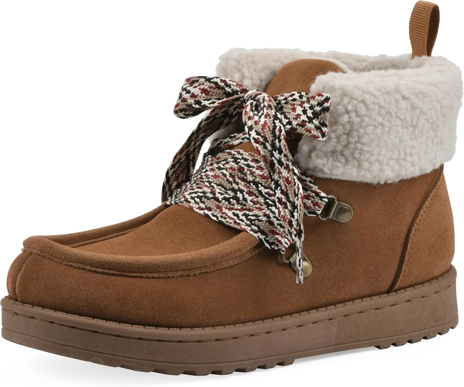 WHITE MOUNTAIN Women's Icebox Faux Fur Moc Toe Bootie