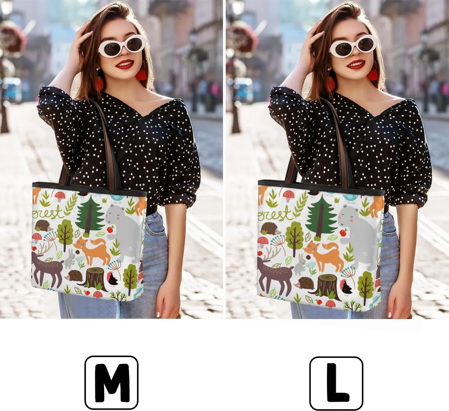 Wild Beasts Forest Tote Bag for Women Womens Handbags Tote Bags for Travel Beach Gym