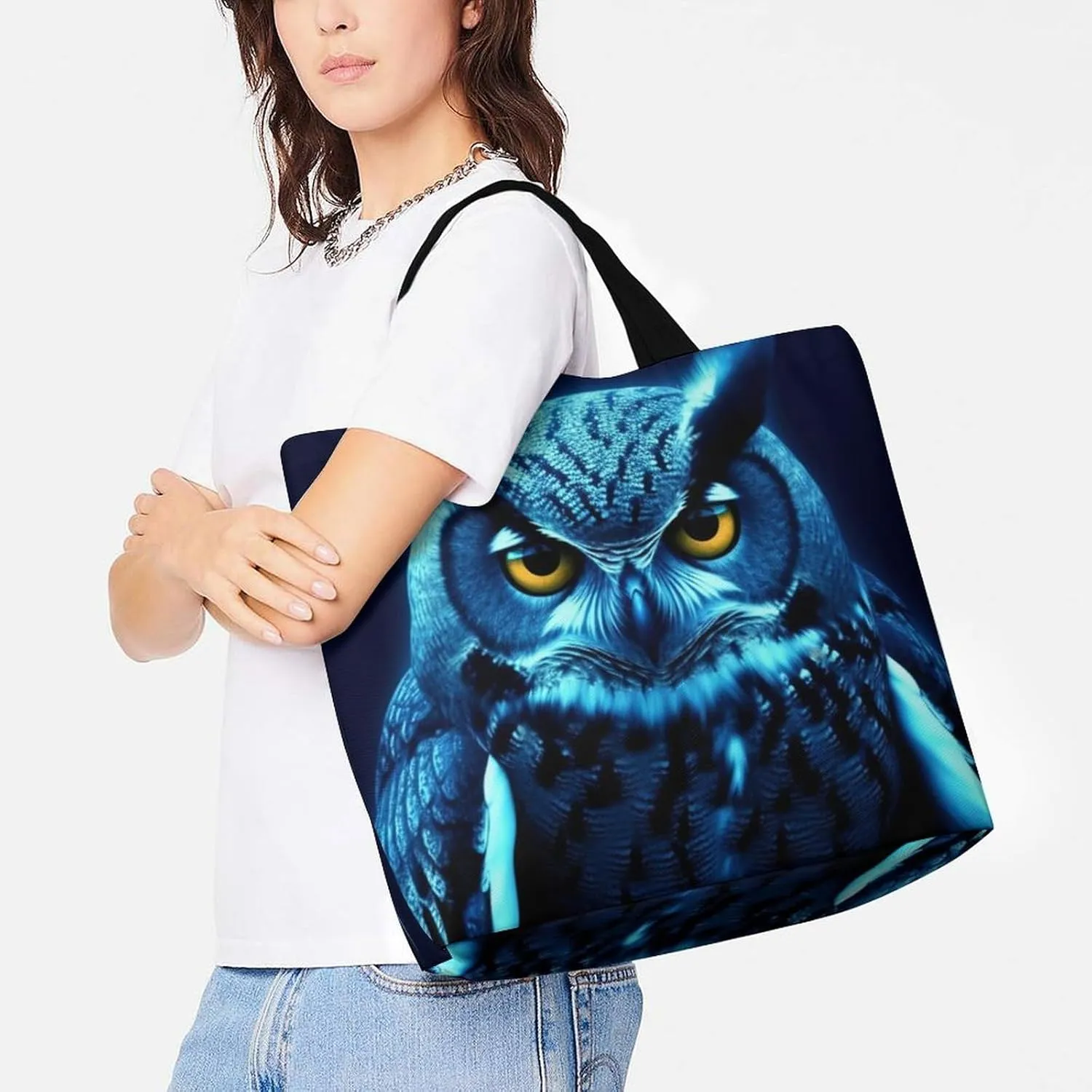 Wildlife Spider Tote Bags, Reusable Grocery Bags, Large Shopping Bag, Shoulder Bag for Women