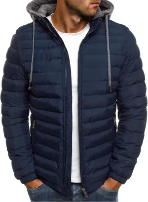 Winter Coats for Men Lightweight Puffer Jacket Zip Up Padded Coat Packable Down Jacket Quilted Insulated Jackets