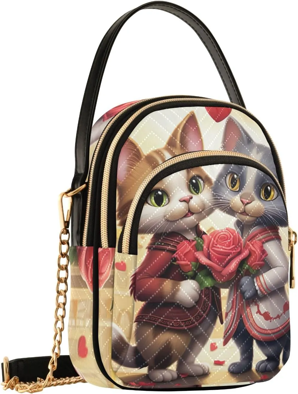 Winter Cute Scottish Cow Fashion Crossbody Bags for Women Chain Crossbody Bag