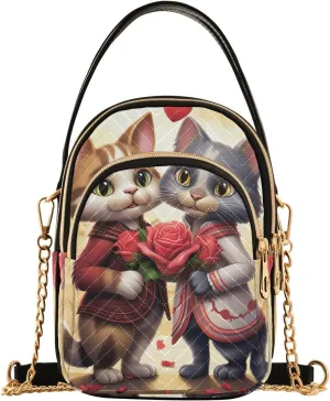 Winter Cute Scottish Cow Fashion Crossbody Bags for Women Chain Crossbody Bag
