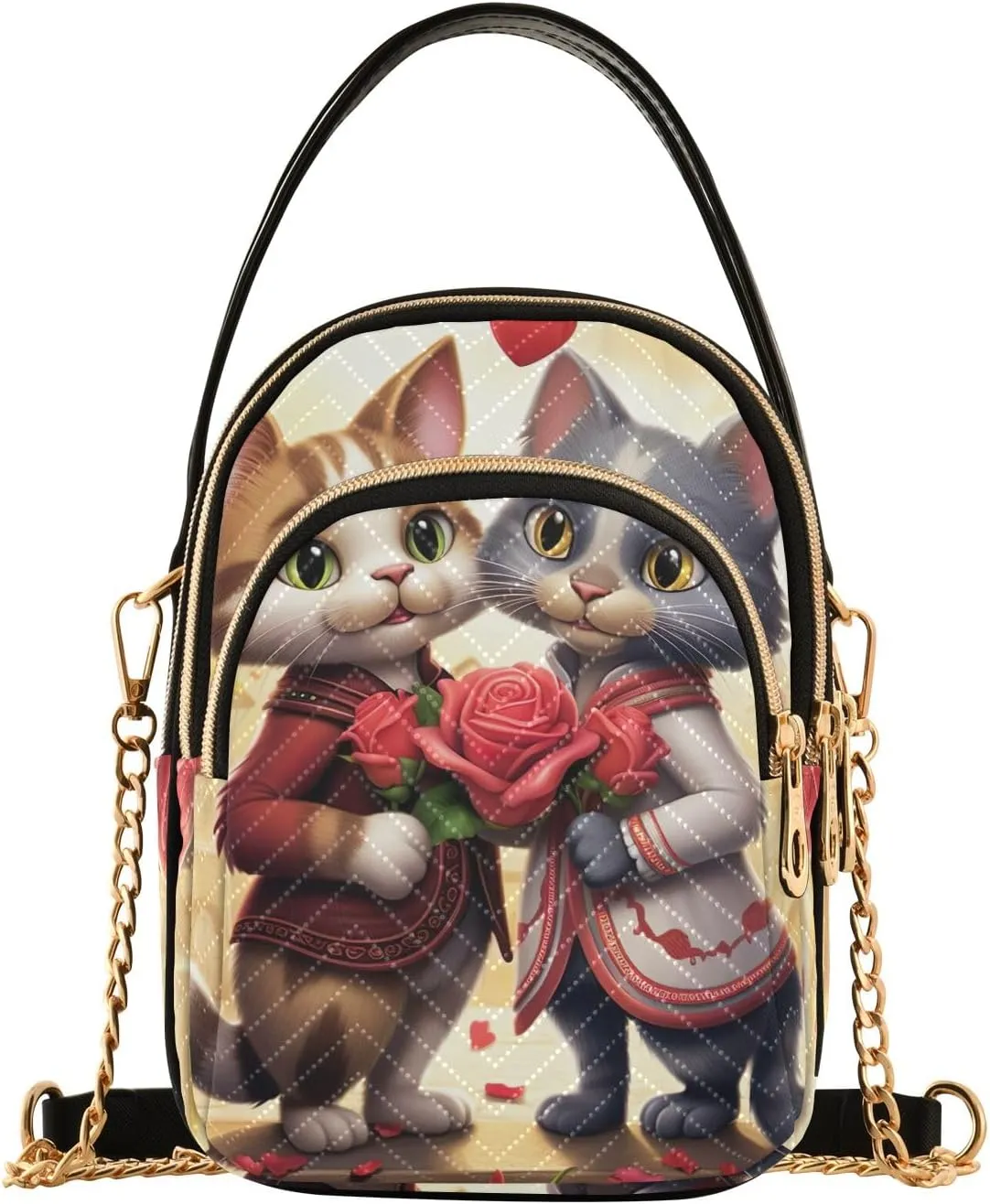 Winter Cute Scottish Cow Fashion Crossbody Bags for Women Chain Crossbody Bag
