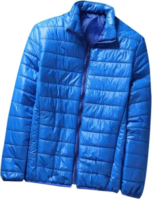Winter Jackets for Men Lightweight Puffer Jacket Zip Up Padded Coat Outdoor Classic Warm Jacket Packable Bubble Coat