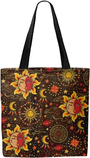 WIRESTER Big Tote Bag With Inner Pocket, Reusable Canvas Tote Bag for Women Girl, Beach Bag, Grocery Shopping Bag, Travel Bag